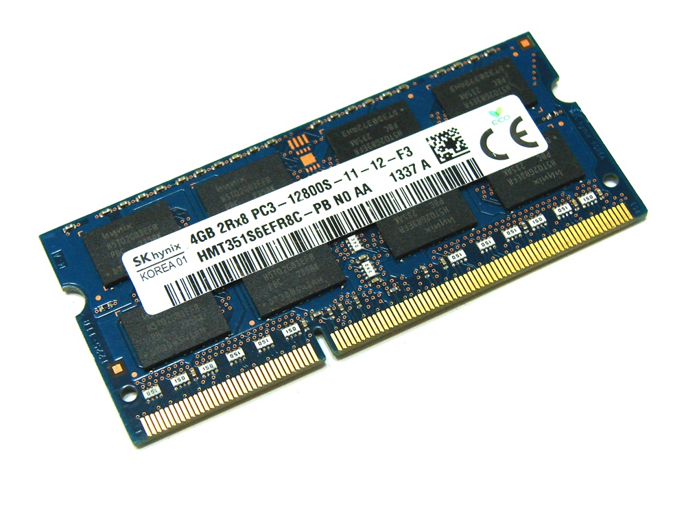 Hynix HMT351S6EFR8C-PB 4GB PC3-12800S-11-12-F3 2Rx8 1600MHz 204pin Laptop / Notebook SODIMM CL11 1.5V Non-ECC DDR3 Memory - Discount Prices, Technical Specs and Reviews