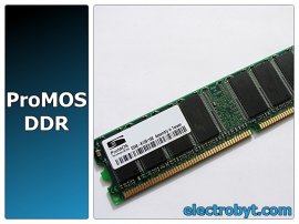 ProMOS V826632K24SATG-C0 PC2700U-25330 256MB PC2700 333MHz 1Rx8 Desktop DDR Memory - Discount Prices, Technical Specs and Reviews