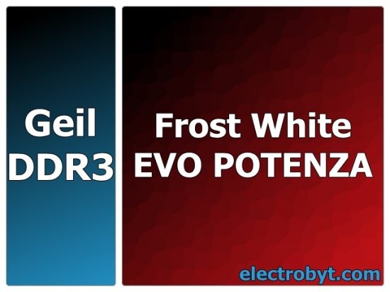 Geil GPW38GB1600C10SC PC3-12800 1600MHz 8GB XMP Frost White EVO POTENZA 240pin DIMM Desktop Non-ECC DDR3 Memory - Discount Prices, Technical Specs and Reviews