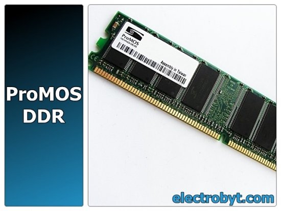 ProMOS V826632K24SATG-D3 PC3200U-30330 256MB 1Rx8 PC3200 DDR Memory - Discount Prices, Technical Specs and Reviews