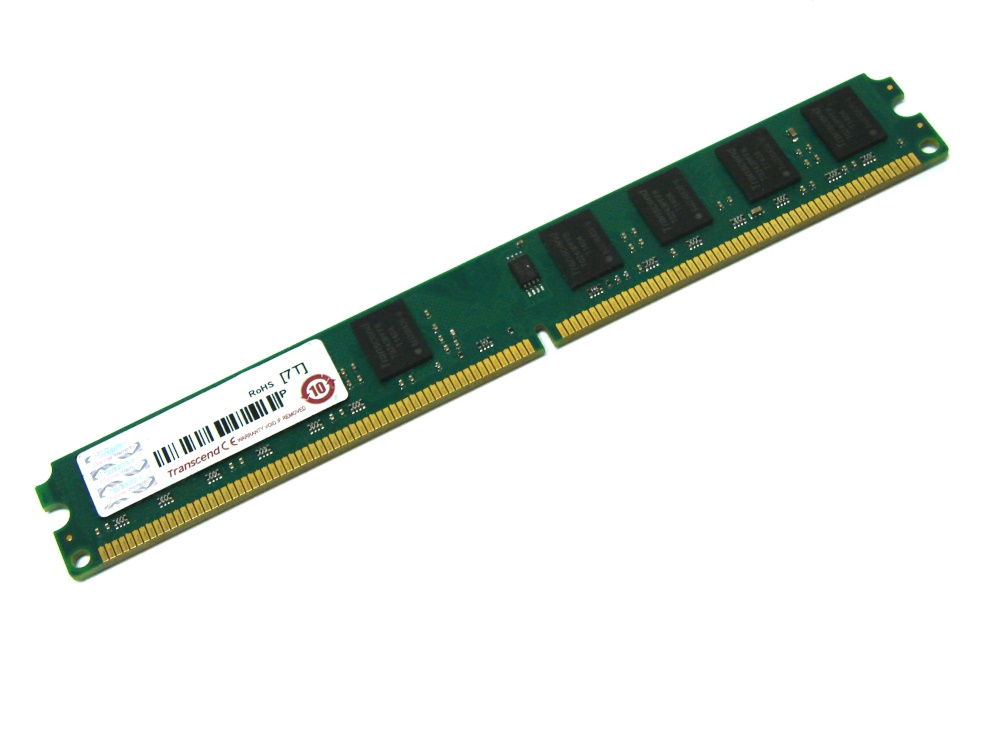 (image for) Transcend JM800QLU-2G 2GB Low Profile 2Rx8 PC2-6400U 800MHz 240-pin DIMM, Non-ECC DDR2 Desktop Memory - Discount Prices, Technical Specs and Reviews