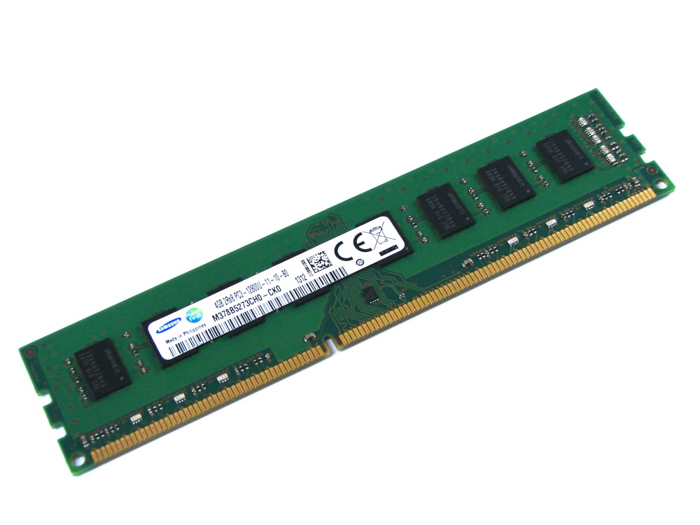 Samsung M378B5273CH0-CK0 4GB PC3-12800U-11-10-B0 1600MHz 2Rx8 240pin DIMM Desktop Non-ECC DDR3 Memory - Discount Prices, Technical Specs and Reviews [ Samsung, M378B5273CH0-CK0, PC3-12800U-11-10-B0, 4GB, 2Rx8, Non-ECC DDR3 Memory Specs] - £9.95