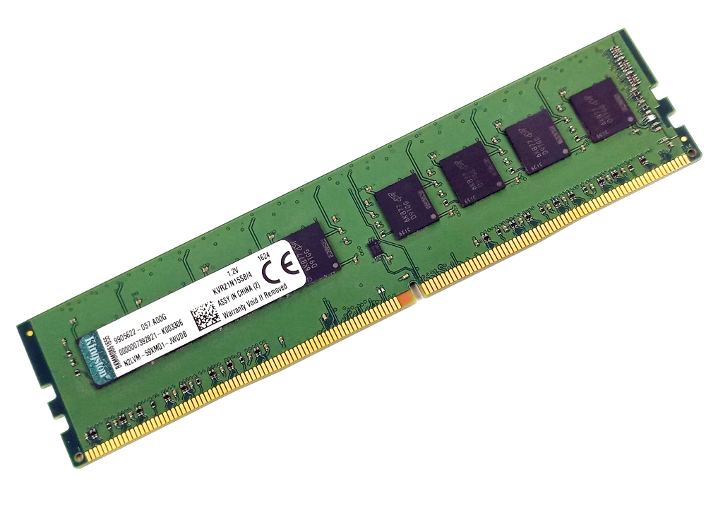 Kingston KVR21N15S8/4 4GB Value Range, 1Rx8 PC4-17000, 2133MHz, CL15, 1.2V, 288pin DIMM, Desktop DDR4 RAM Memory - Discount Prices, Technical Specs and Reviews