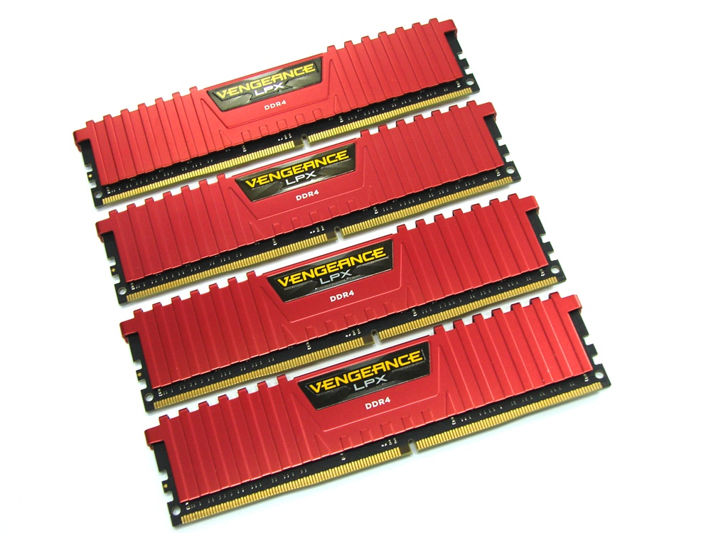 Corsair CMK32GX4M4A2400C14R 32GB, (4 x 8GB Kit), Vengeance LPX Red, PC4-19200, 2400MHz, CL14, 1.2V, 288pin DIMM, Desktop / Gaming DDR4 Memory - Discount Prices, Technical Specs and Reviews