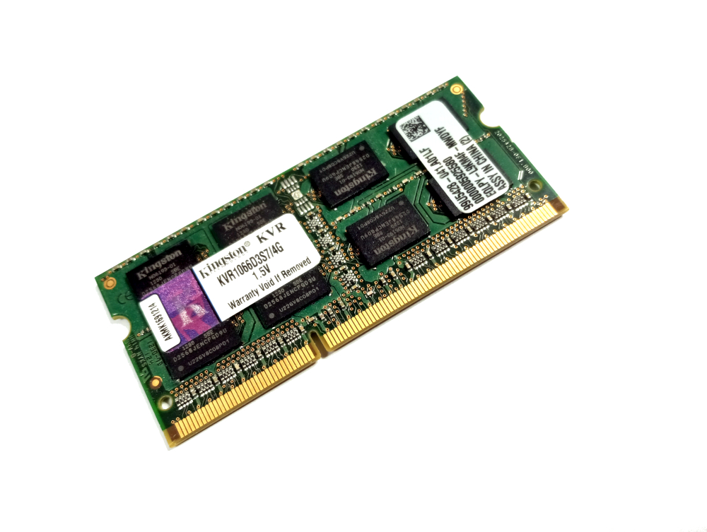 (image for) Kingston KVR1066D3S7/4G 4GB PC3-8500 1066MHz 204pin Laptop / Notebook SODIMM CL7 1.5V Non-ECC DDR3 Memory - Discount Prices, Technical Specs and Reviews