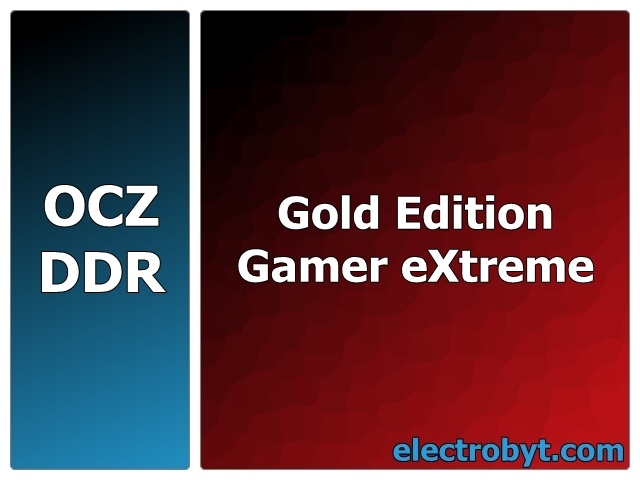 (image for) OCZ OCZ5001024ELGEGXT 500MHz 1GB Gold Gamer eXtreme XTC Edition PC4000 DDR Memory - Discount Prices, Technical Specs and Reviews